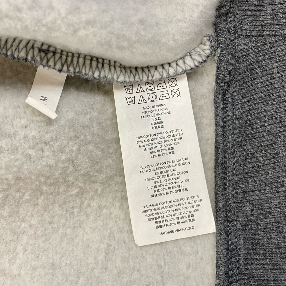 Michael Kors Men's Full Zip Up Sweatshirt Grey Size Medium Very Good Condition - Picture 10 of 11